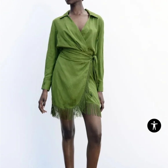 Zara Dresses Zara Fringe Jacquard Dress Nwt Poshmark